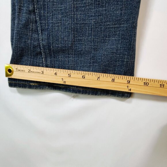 True Religion Size 31 Joey Vintage Low Rise Boot Cut Flap Pockets Jeans - Picture 12 of 13